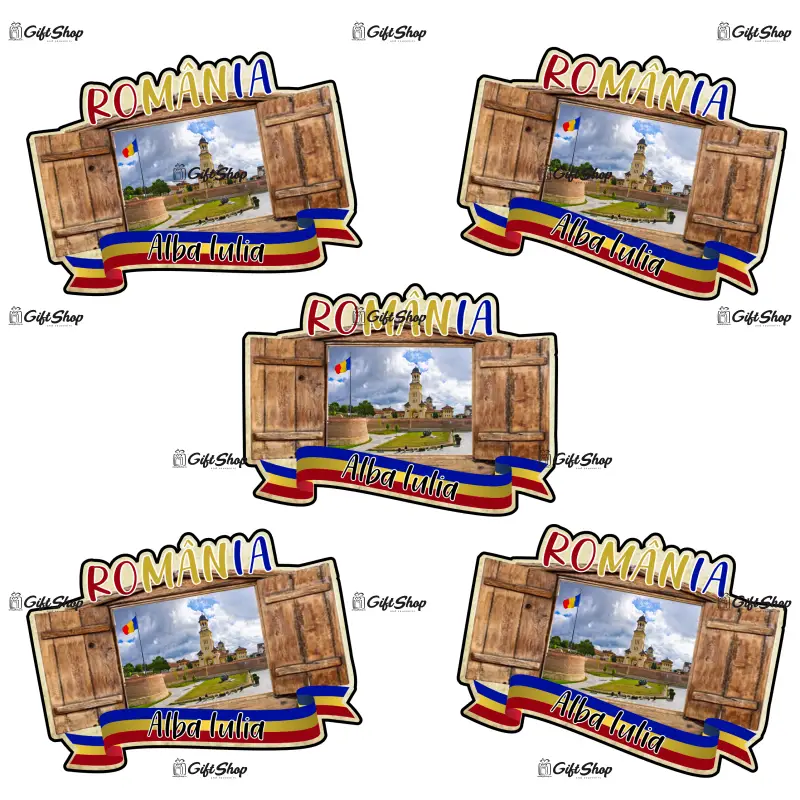 Magnet frigider, forma fereastra, personalizat